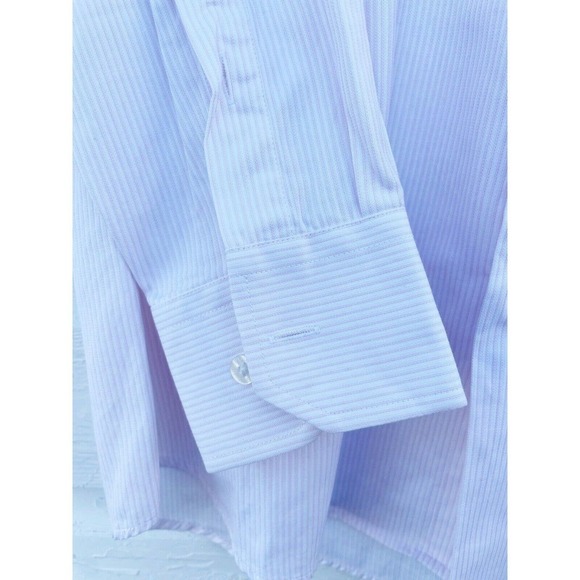 US POLO ASSN Button Down Dress Shirt Pink Striped Mens 170/88A 39 Size Small - Picture 4 of 4